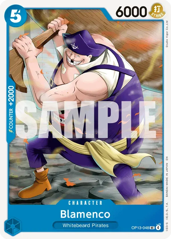 Blamenco — carte One Piece TCG OP13-048 (Carrying On His Will)