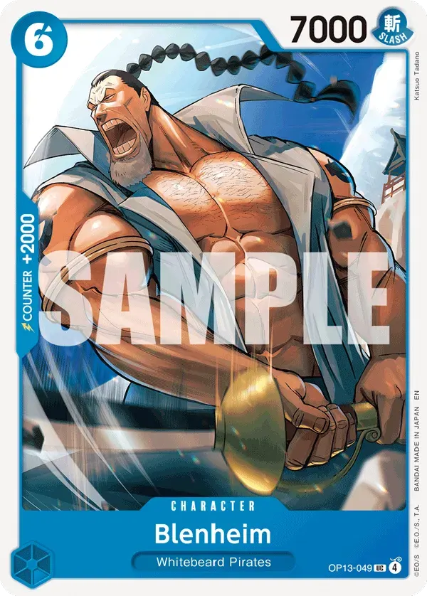 Blenheim — carte One Piece TCG OP13-049 (Carrying On His Will)
