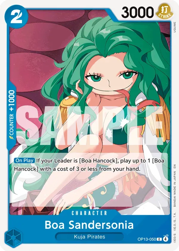 Boa Sandersonia — carte One Piece TCG OP13-050 (Carrying On His Will)