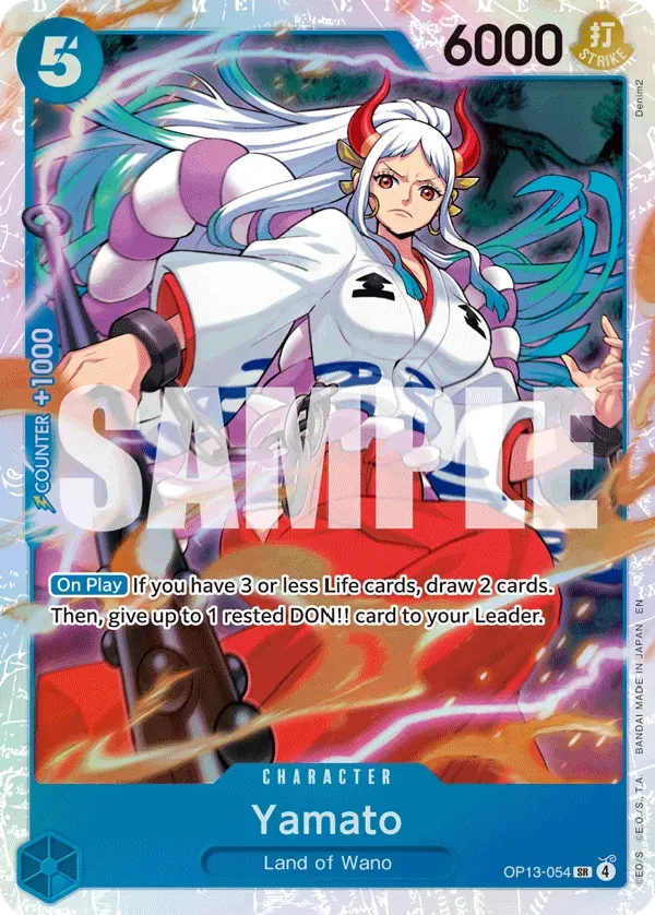 Yamato — carte One Piece TCG OP13-054 (Carrying On His Will)