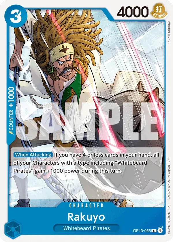 Rakuyo — carte One Piece TCG OP13-055 (Carrying On His Will)