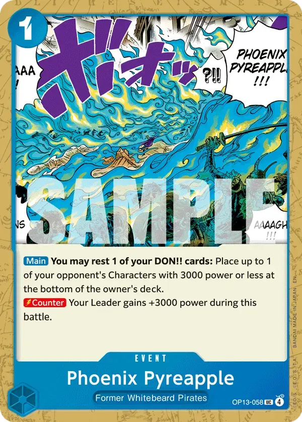 Phoenix Pyreapple — carte One Piece TCG OP13-058 (Carrying On His Will)