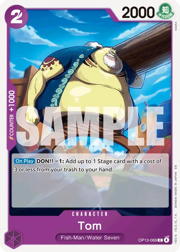 Tom — carte One Piece TCG OP13-069 (Carrying On His Will)