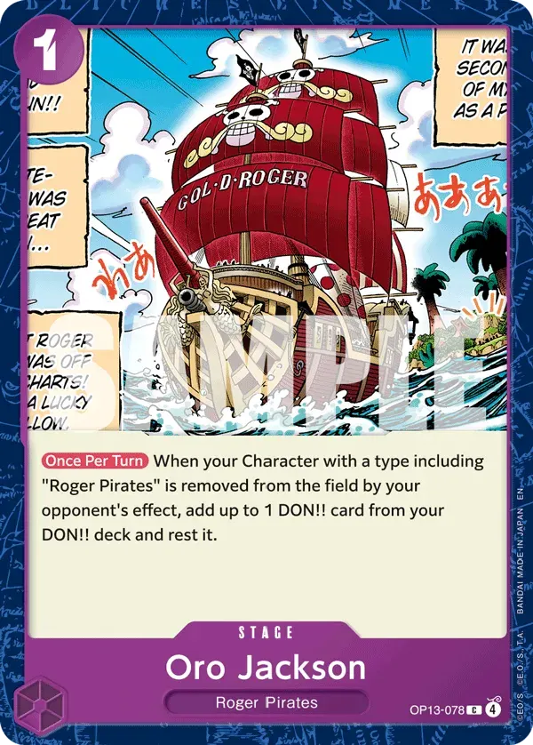Oro Jackson — carte One Piece TCG OP13-078 (Carrying On His Will)