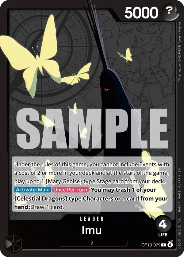 Imu — carte One Piece TCG OP13-079 (Carrying On His Will)
