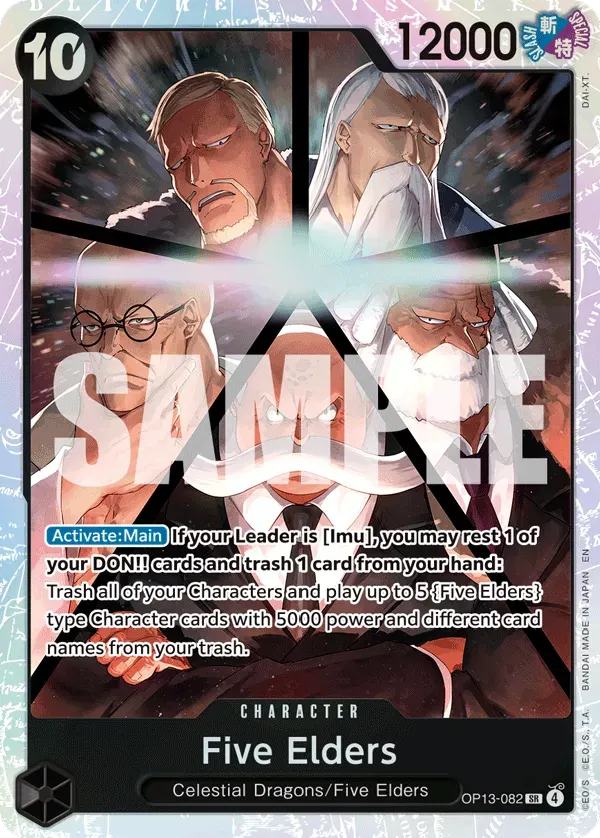 Five Elders — carte One Piece TCG OP13-082 (Carrying On His Will)