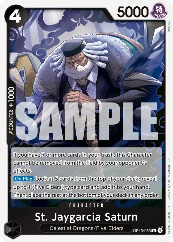 St. Jaygarcia Saturn — carte One Piece TCG OP13-083 (Carrying On His Will)