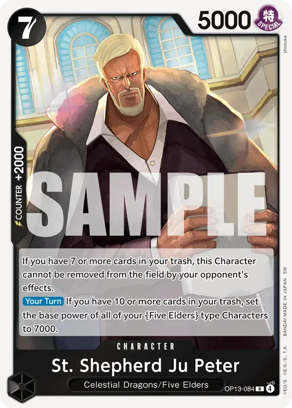 St. Shepherd Ju Peter — carte One Piece TCG OP13-084 (Carrying On His Will)