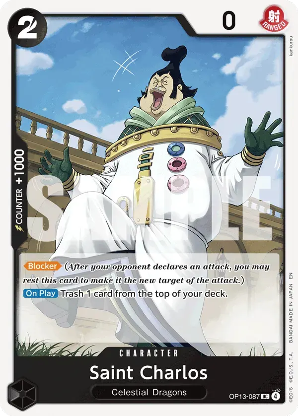 Saint Charlos — carte One Piece TCG OP13-087 (Carrying On His Will)