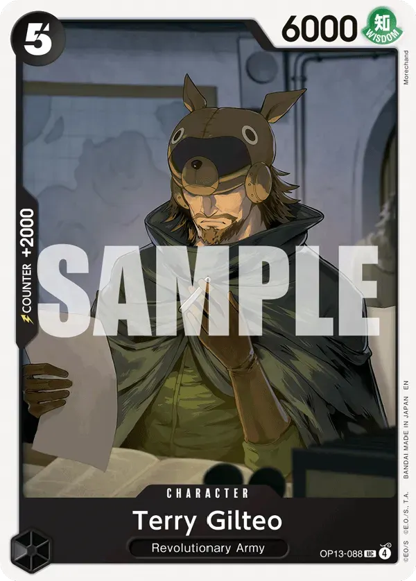 Terry Gilteo — carte One Piece TCG OP13-088 (Carrying On His Will)