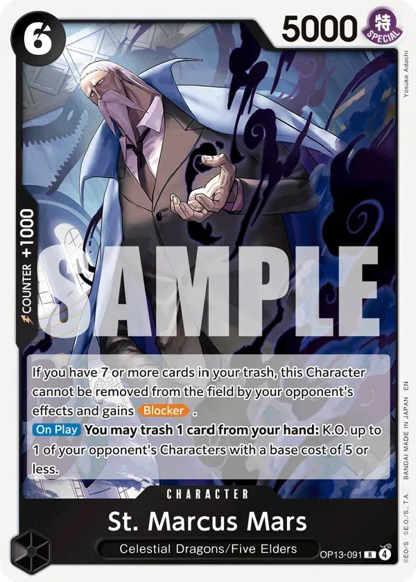 St. Marcus Mars — carte One Piece TCG OP13-091 (Carrying On His Will)