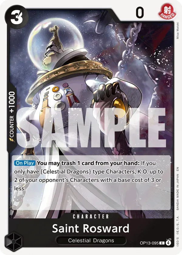 Saint Rosward — carte One Piece TCG OP13-095 (Carrying On His Will)