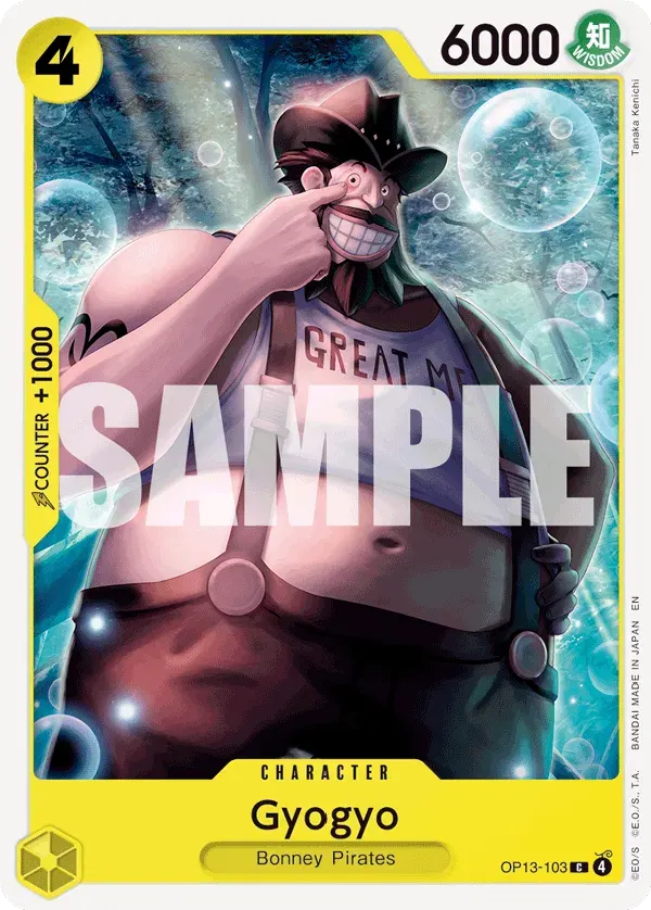 Gyogyo — carte One Piece TCG OP13-103 (Carrying On His Will)