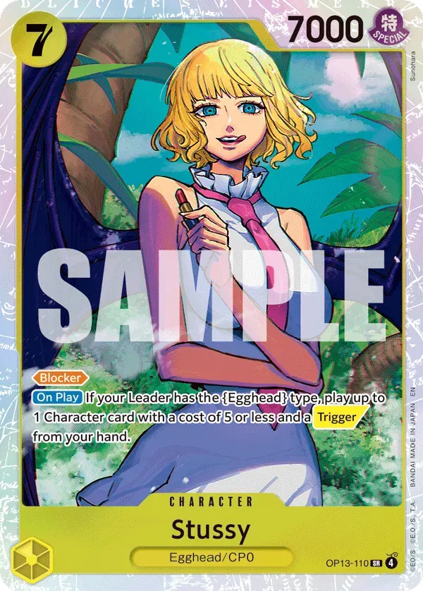 Stussy — carte One Piece TCG OP13-110 (Carrying On His Will)