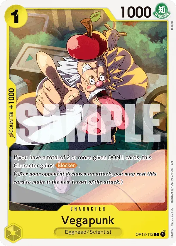 Vegapunk — carte One Piece TCG OP13-112 (Carrying On His Will)
