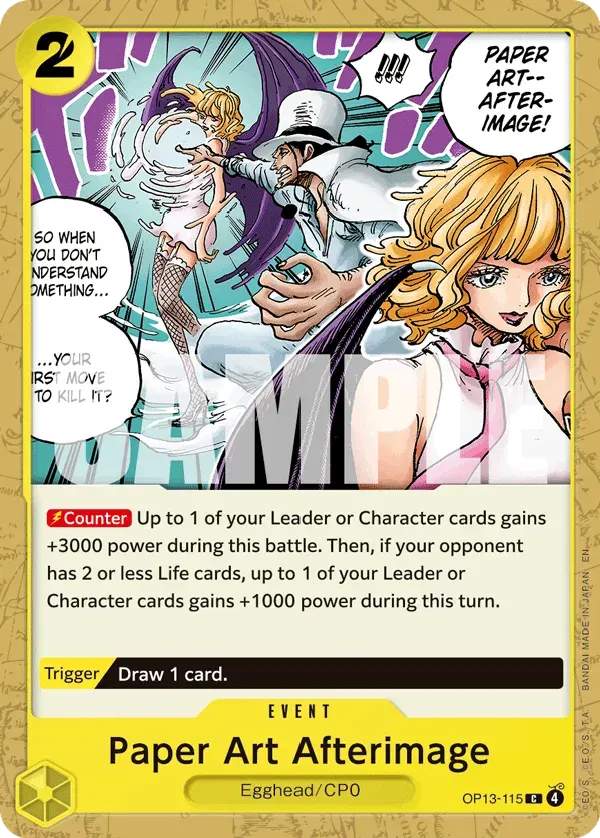 Paper Art Afterimage — carte One Piece TCG OP13-115 (Carrying On His Will)