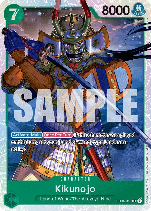 Kikunojo — carte One Piece TCG EB04-012 (The Azure Sea's Seven)