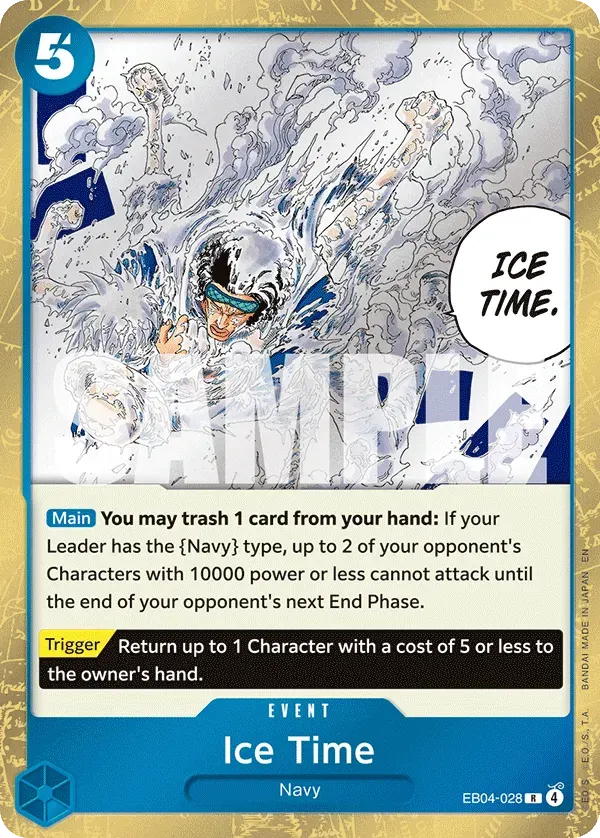Ice Time — carte One Piece TCG EB04-028 (The Azure Sea's Seven)