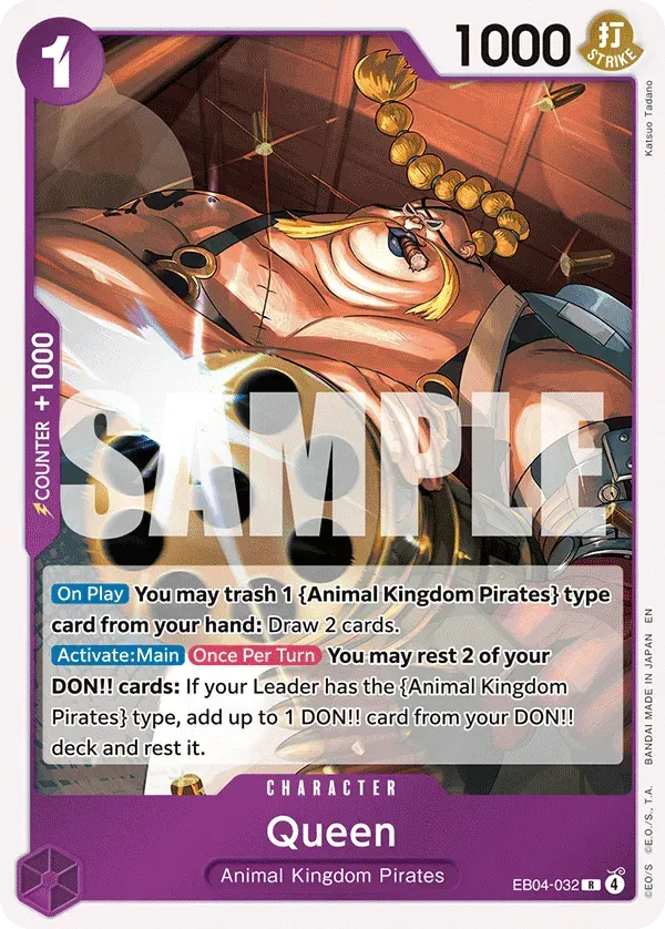 Queen — carte One Piece TCG EB04-032 (The Azure Sea's Seven)