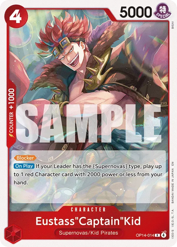 Eustass"Captain"Kid — carte One Piece TCG OP14-014 (The Azure Sea's Seven)