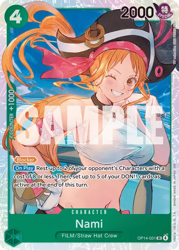 Nami — carte One Piece TCG OP14-031 (The Azure Sea's Seven)
