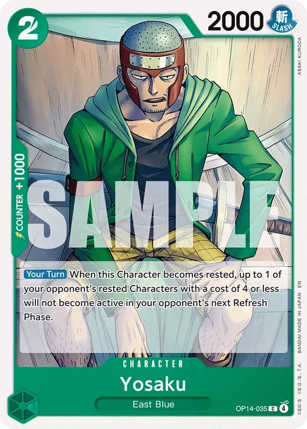 Yosaku — carte One Piece TCG OP14-035 (The Azure Sea's Seven)