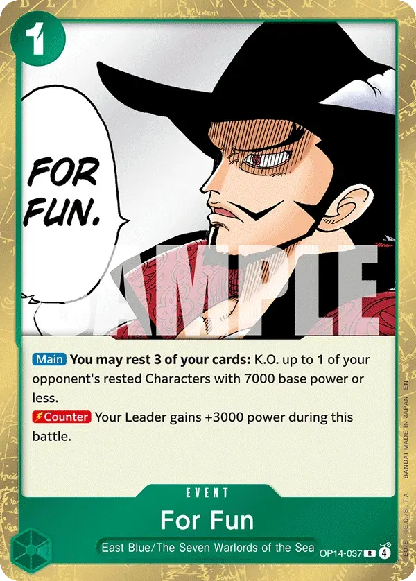 For Fun — carte One Piece TCG OP14-037 (The Azure Sea's Seven)
