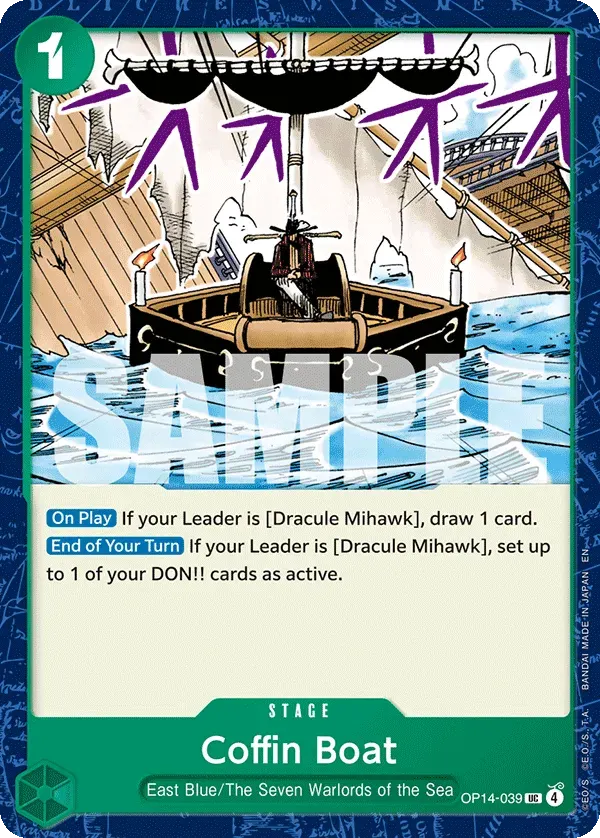 Coffin Boat — carte One Piece TCG OP14-039 (The Azure Sea's Seven)
