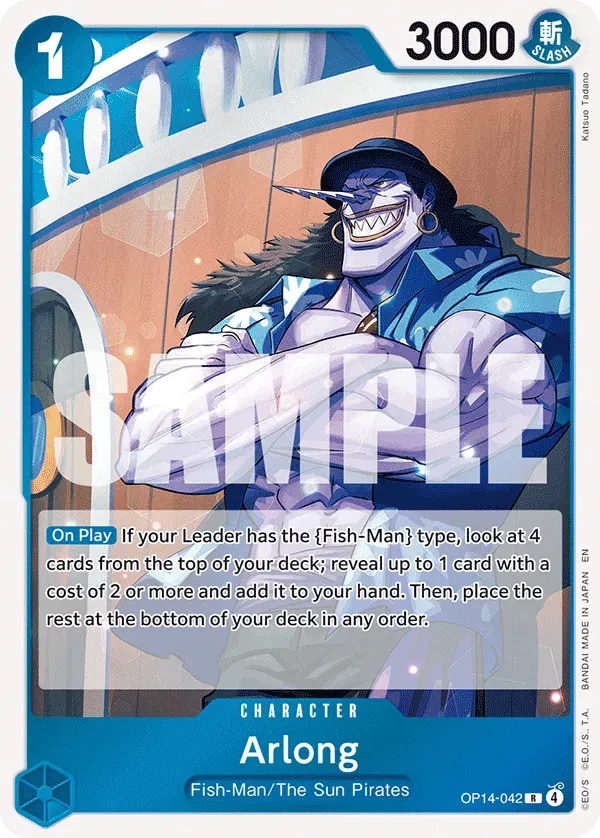 Arlong — carte One Piece TCG OP14-042 (The Azure Sea's Seven)