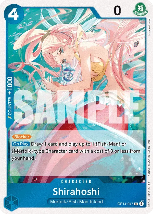 Shirahoshi — carte One Piece TCG OP14-047 (The Azure Sea's Seven)