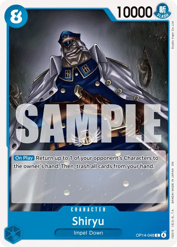 Shiryu — carte One Piece TCG OP14-048 (The Azure Sea's Seven)