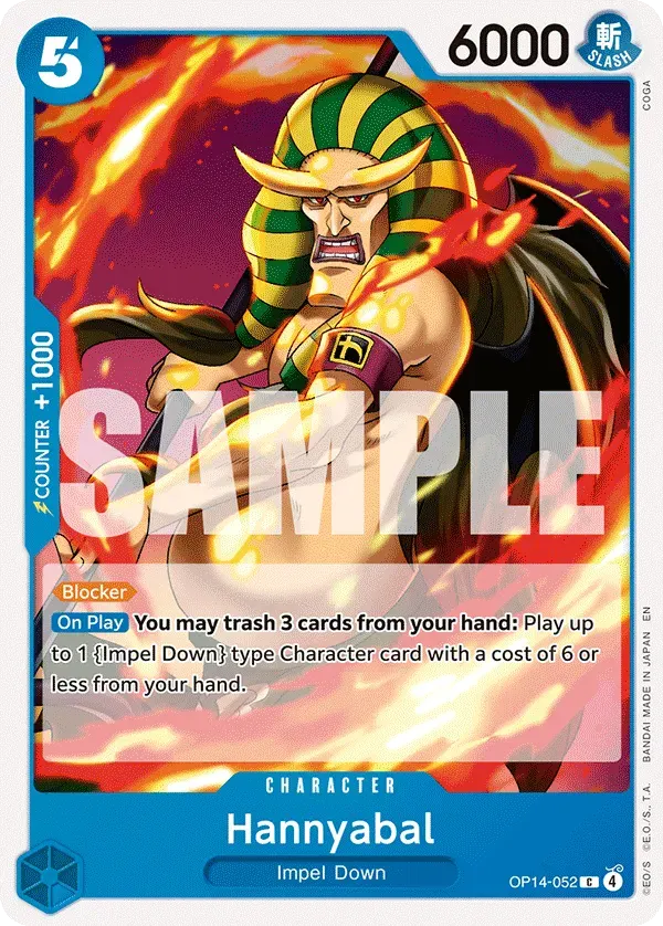 Hannyabal — carte One Piece TCG OP14-052 (The Azure Sea's Seven)