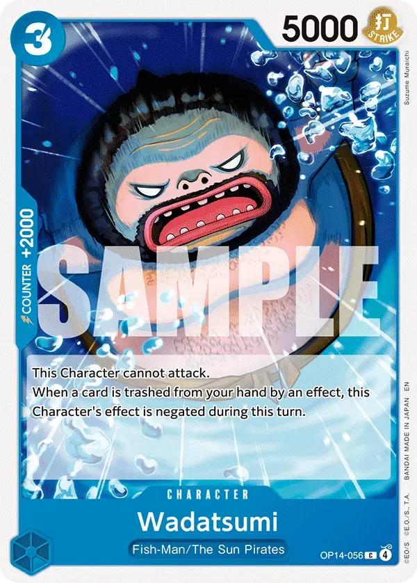 Wadatsumi — carte One Piece TCG OP14-056 (The Azure Sea's Seven)