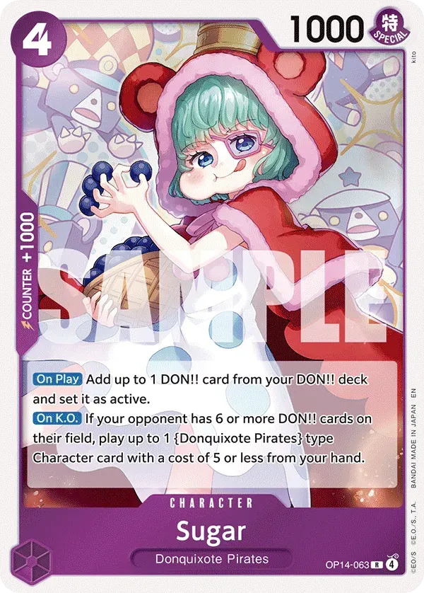 Sugar — carte One Piece TCG OP14-063 (The Azure Sea's Seven)