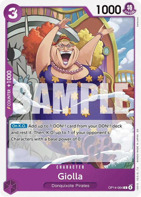 Giolla — carte One Piece TCG OP14-064 (The Azure Sea's Seven)