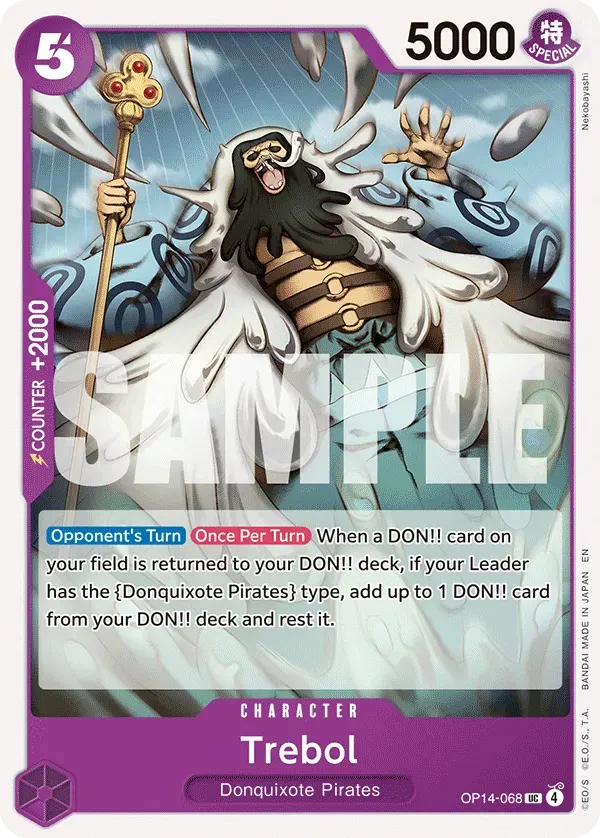 Trebol — carte One Piece TCG OP14-068 (The Azure Sea's Seven)