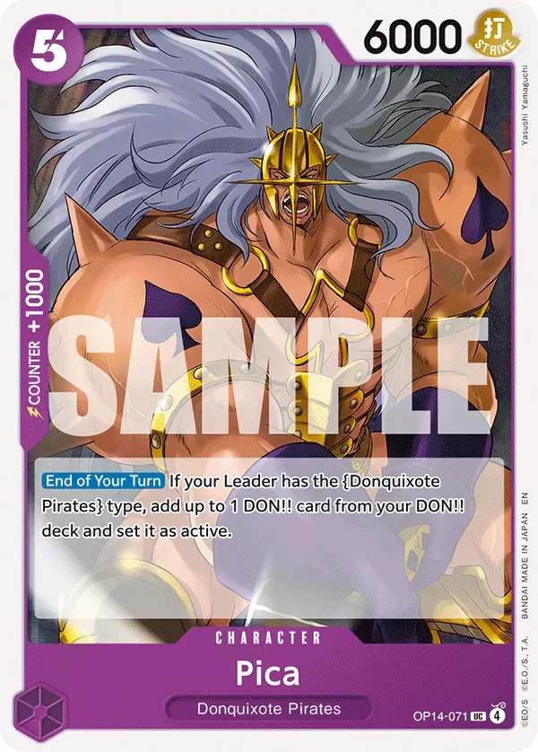 Pica — carte One Piece TCG OP14-071 (The Azure Sea's Seven)