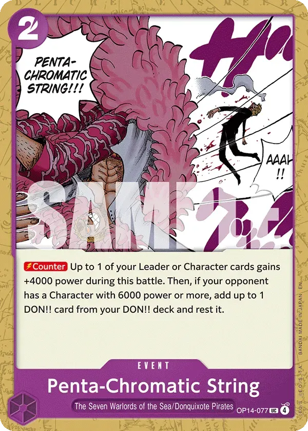 Penta-Chromatic String — carte One Piece TCG OP14-077 (The Azure Sea's Seven)