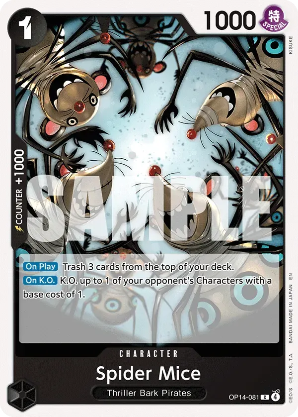 Spider Mice — carte One Piece TCG OP14-081 (The Azure Sea's Seven)
