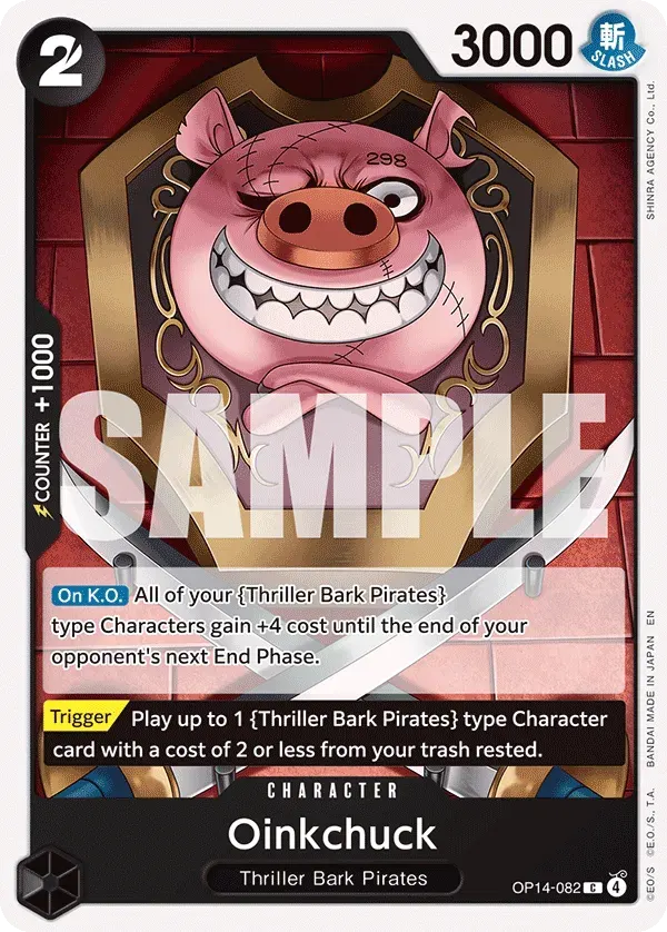 Oinkchuck — carte One Piece TCG OP14-082 (The Azure Sea's Seven)
