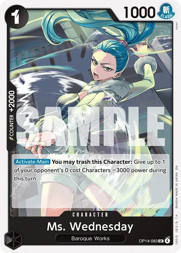 Ms. Wednesday — carte One Piece TCG OP14-083 (The Azure Sea's Seven)