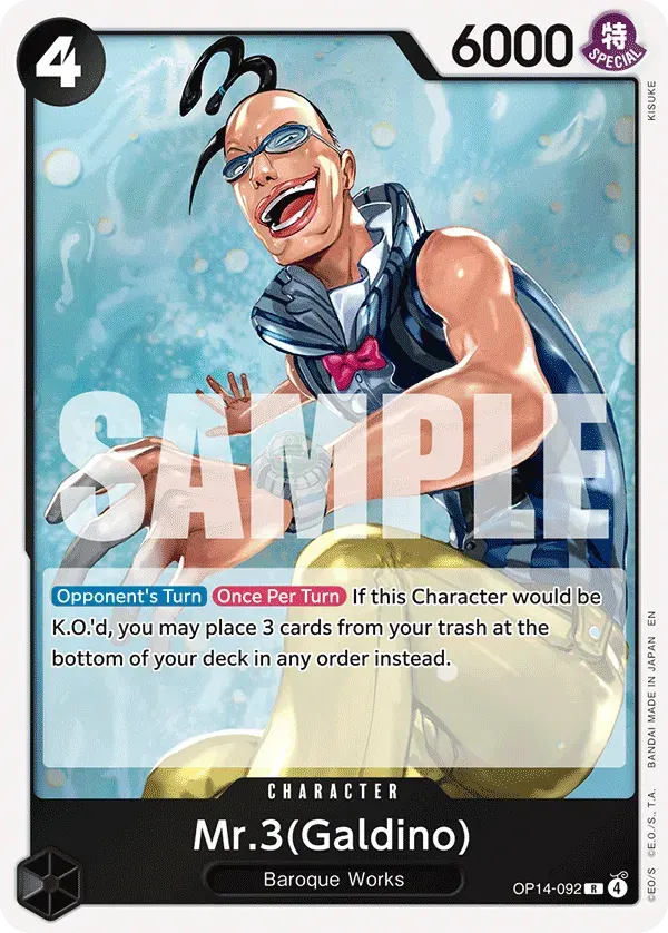 Mr.3(Galdino) — carte One Piece TCG OP14-092 (The Azure Sea's Seven)