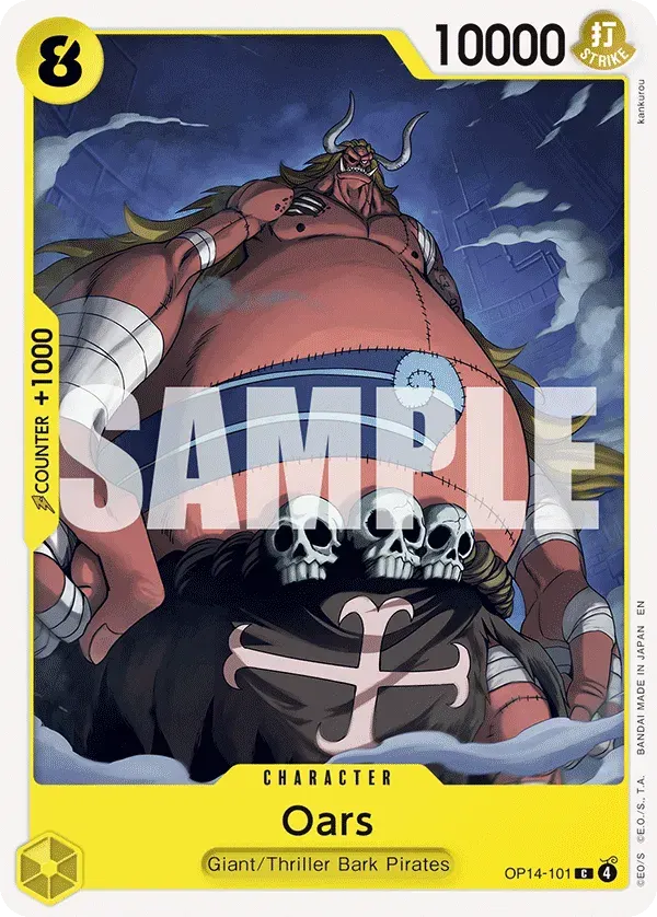 Oars — carte One Piece TCG OP14-101 (The Azure Sea's Seven)