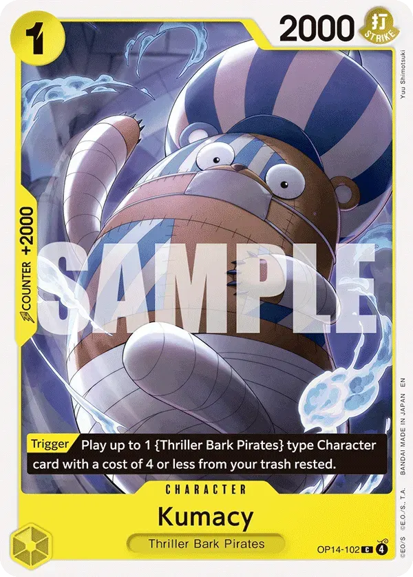 Kumacy — carte One Piece TCG OP14-102 (The Azure Sea's Seven)