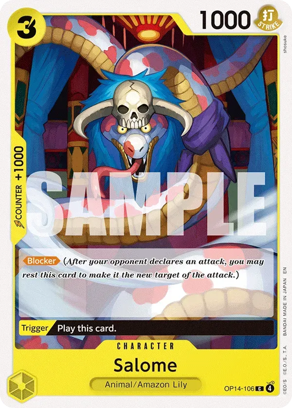 Salome — carte One Piece TCG OP14-106 (The Azure Sea's Seven)