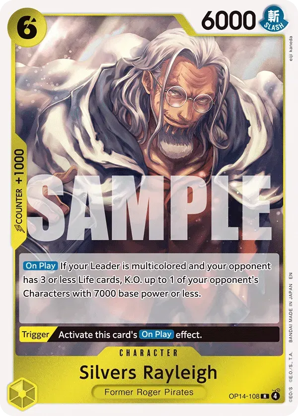 Silvers Rayleigh — carte One Piece TCG OP14-108 (The Azure Sea's Seven)