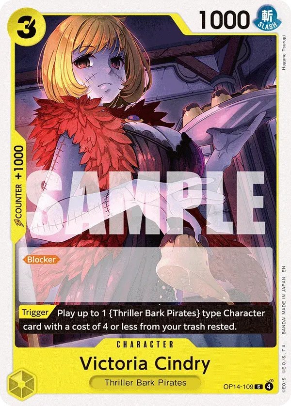 Victoria Cindry — carte One Piece TCG OP14-109 (The Azure Sea's Seven)