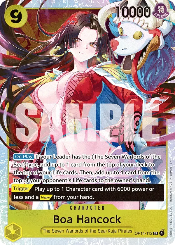 Boa Hancock — carte One Piece TCG OP14-112 (The Azure Sea's Seven)