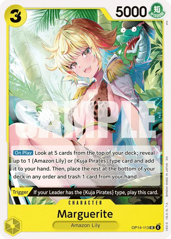 Marguerite — carte One Piece TCG OP14-113 (The Azure Sea's Seven)