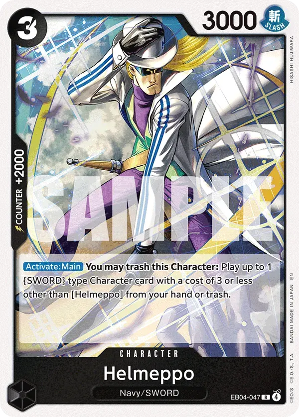 Helmeppo — carte One Piece TCG EB04-047 (Adventure on Kami’s Island)